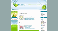 Desktop Screenshot of mezdravi.cz