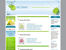 Tablet Screenshot of mezdravi.cz